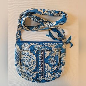 VERA BRADLEY LIZZY CROSSBODY PURSE BLUE LAGOON RETIRED
